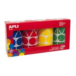 Apli Gomets Geométricos Caja 4 Rollos - 5428 Unidades, Formas y Colores Surtidos Precio: 13.50000025. SKU: S8400614