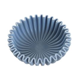 DKD Home Decor Hangzhou design 26a Centro de Mesa Atlantico Azul Marino Turquesa Resina 20 x 20 x 6.5 cm (2 Unidades)