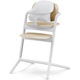 Cybex CYB4063846171262 Pack 3 en 1 Lemo 2: Trona ajustable con set para bebé y bandeja - Blanco arena