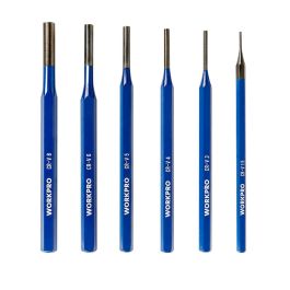 Workpro Juego de 6 Botadores de Acero Cromo Vanadio Forjado, Azul - Medidas: 1.5, 3, 4, 5, 6, 8 x 152 mm Precio: 13.95000046. SKU: B13EA6DMM8