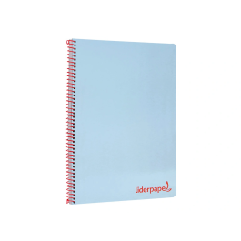 Liderpapel Cuaderno Espiral A4 Wonder Tapa Plástico 80 Hojas 90gr Cuadro 4mm Azul