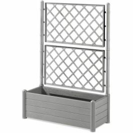 Stefanplast Jardinera Maceta Italia Rectangular con Rejilla para Flores y Plantas. Color Gris Piedra. Medidas 100x43x142 cm. Precio: 101.50000058. SKU: B1GGNP2FHT