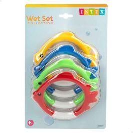 Juegos acuatico fun peces aros (blister 4 piezas)