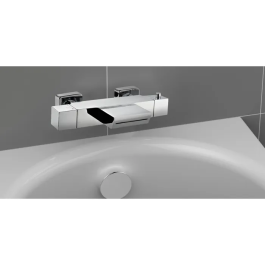 Edouard Rousseau Grifo Monomando Termostático para Baño y Ducha Karen - Cromo - Latón - Distancia 150mm