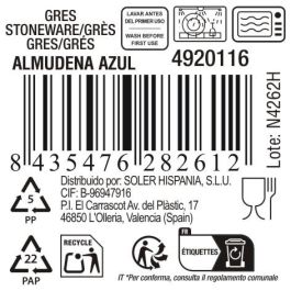 Bandeja Oval Azul Almudena 29x13.5 cm - Inde (24 Unidades) Bandeja Oval Azul Almudena 29x13.5 cm - Inde (24 Unidades)
