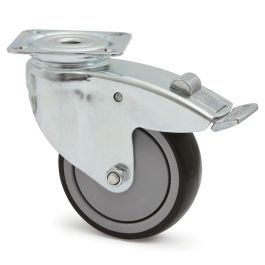 TENTE NAVARA PL 2470 Rueda Giratoria Ø100mm Aro Goma Termoplástica Freno Placa Zincada Antihuella Anti-Hilos Alto Rendimiento Precio: 19.49999942. SKU: B12QVXGKQ3
