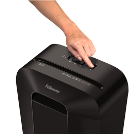 Fellowes Destructora de Documentos LX-41, Minicorte P-4, 8 Hojas, Destruye Grapas Clips y Tarjetas, Papelera 17L
