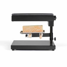 Livoo DOC159 Aparato de Raclette Tradicional Negro para 6-8 Personas con Soporte Giratorio y Basculante, Termostato Ajustable 240°C
