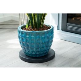 Nature Mesa enrollable para plantas de Polipropileno, base redonda con ruedas para macetas, Ø29.2 cm de diámetro, 4 cm de altura