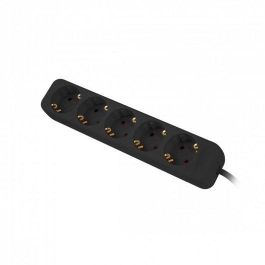 Lanberg PS0-05F-0300-BK base múltiple 3 m 5 salidas AC Interior Negro