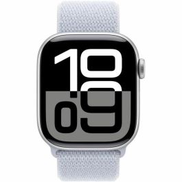 Apple Watch Series 10 GPS - 42 mm - Caja de aluminio plateada - Correa Loop deportiva Cloud azul