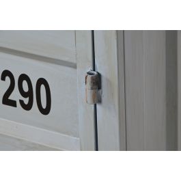 DKD Home Decor Estantería Vintage Contenedor Azul Celeste 44 x 168.5 x 87 cm Metal y MDF con 2 Puertas