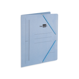Liderpapel Carpeta Sencilla Folio Cartón Pintado Azul