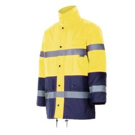 Velilla 166 Parka Alta Visibilidad Bicolor Marino/Amarillo Flúor Impermeable con Cintas Reflectantes y Guata Térmica para Trabajo Exterior Precio: 66.50000038. SKU: B19D9BF66K