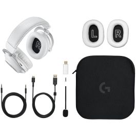 Logitech Auriculares Gaming G Pro X con micrófono cardioide, drivers Graphene 50 mm y tecnología LIGHTSPEED