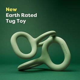 Earth Rated Juguete de Tracción Tug Toy S para Perros, Goma Resistente Color Verde, Ideal para Juego Interactivo y Reforzar Vínculo