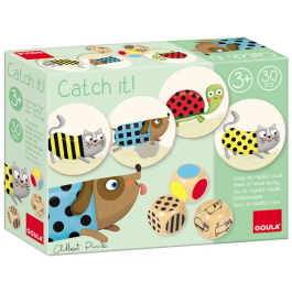 Goula Juego de Rapidez Visual Cath It! para Niños a Partir de 3 Años, Contiene 30 Piezas de Madera (27 Fichas y 3 Dados) Precio: 11.96448. SKU: B1H7AQGVH4
