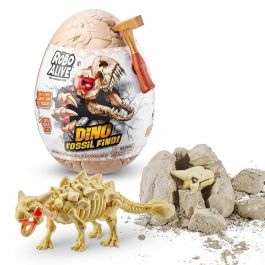 Zuru ZUR4894680020078 - Juego de Excavación ROBO ALIVE Dino Fossil Find - 4 Dinosaurios para Ensamblar, Roca y Limo, Fósiles