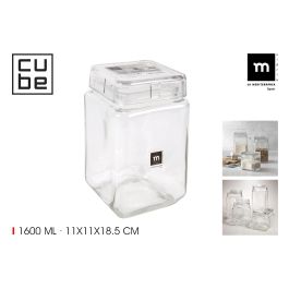 La Mediterranea Tarro de Vidrio Cube 1600 ml (12 Unidades) Precio: 40.49999954. SKU: B19ALWLGWW
