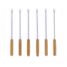 Livoo MEN426C Juego de Fondue Tradicional 2,6L para 6 Personas, Hierro Fundido Esmaltado, Apto para Todo Tipo de Fuegos, Incluye 6 Tenedores