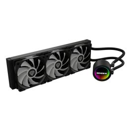 GENESIS NLG-2321 Kit de Refrigeración Líquida para Ordenador, Carcasa PC, Negro, 3 Ventiladores, Iluminación LED RGB
