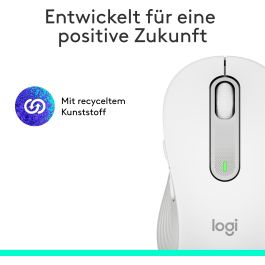 Logitech M650 Ratón Óptico Inalámbrico Mediano con Bluetooth y Receptor USB Logi Bolt, 4000 DPI