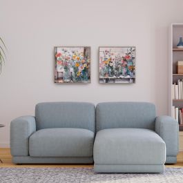 Lienzo 40 X 40 Flores Silvestres Versa (4 Unidades)