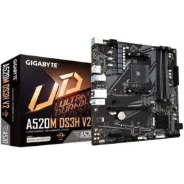 Gigabyte 9MA52M3H2-00-11 Placa Base A520M DS3H V2 Socket AM4 Micro ATX AMD A520 DDR4 PCIe 3.0 M.2 HDMI DisplayPort GbE LAN