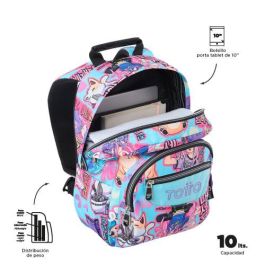 Mochila Rayol Happy Flow (33 X 44 X 13,5) - 19,6L Totto MA04ECO002-2416N-2AU Mochila Rayol Happy Flow (33 X 44 X 13,5) - 19,6L Totto MA04ECO002-2416N-2AU