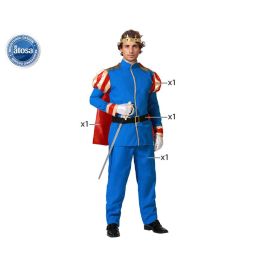 Disfraz Príncipe Azul Con Capa Hombre Adulto Talla XS-S