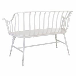 Banco Alexandra House Living Blanco Hierro 53 x 86 x 128 cm