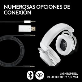 Logitech Auriculares Gaming G Pro X con micrófono cardioide, drivers Graphene 50 mm y tecnología LIGHTSPEED Logitech Auriculares Gaming G Pro X con micrófono cardioide, drivers Graphene 50 mm y tecnología LIGHTSPEED