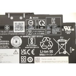 Lenovo Internal lithium-ion battery, 39.3Wh capacity, 3-cell configuration, compatible with Lenovo ThinkPad T14 Gen 4 laptops.