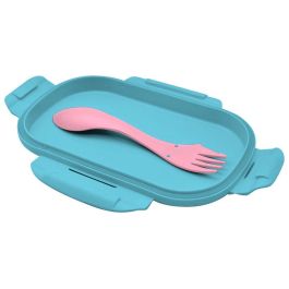 KIDS LICENSING Sandwichera Stitch Disney con cubiertos, 22x16x7cm