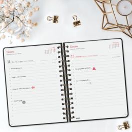 Finocam Agenda Anual Alma Espiral E10-155x212 mm 1Dp Negro 2025 Finocam Agenda Anual Alma Espiral E10-155x212 mm 1Dp Negro 2025