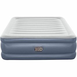 Bestway 6713I Colchón Hinchable Tritech™, 2 plazas, 203x152x51 cm, Bomba Eléctrica Integrada, con Estructura de Cama