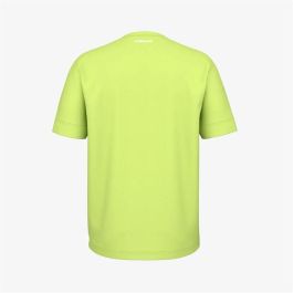 Camiseta de Manga Corta Hombre Head Slice II Verde limón Pádel M