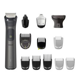 Philips MG7920/15 Recortador Multiusos Serie 7000, 13 Accesorios, 60 min de Autonomía, Carga Rápida, Gris Oscuro