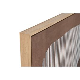 Lienzo Home ESPRIT Blanco Beige Terracota Abstracto 82,6 x 4,3 x 122,6 cm (2 Unidades)