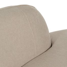 Sofá 3 Plazas Beige Tejido-Madera 229 X 100 X 76 cm