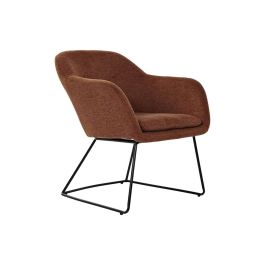 Sillon Scandi DKD Home Decor Terracota Negro 64 x 70 x 63 cm