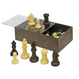 Cayro Accesorios de Repuesto para Piezas de Ajedrez, Caja Organizadora y Almacenamiento de Plástico 19x10x6 cm