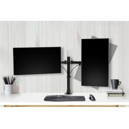 Kensington Brazo Doble Monitor SmartFit Ergo Extensible K55409WW, Soporte para 2 Pantallas hasta 34", 8 kg, Ajuste Ergonómico, Negro