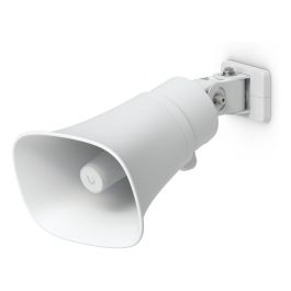 Ubiquiti (UI) UP-AI-Horn-Speaker-W Altavoz IP66 para Exterior de 1 vía, Alimentación PoE, 120 dB, Montaje en Pared, Blanco