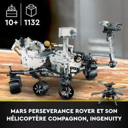 Lego Technic 42158 Rover Perseverance de Marte de la NASA, Juguete de Descubrimiento Espacial con App AR