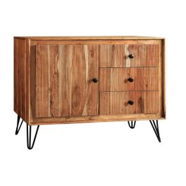 Aparador DKD Home Decor Marrón Negro Marrón claro Acacia 100 x 40 x 77 cm Precio: 384.49999995. SKU: B1HD66YKMM