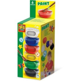 Gouache (6x45ml) - SES CREATIVE - Seis colores: rojo, azul, blanco, negro, verde y amarillo. Precio: 23.89000042. SKU: B1D5TAL4Z2