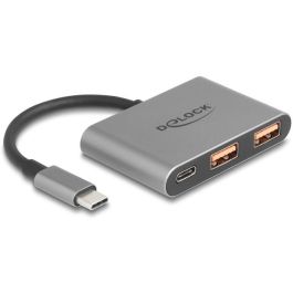DeLOCK Hub USB 3 puertos 10 Gbps: 1x USB-C y 2x USB-A Precio: 42.69000032. SKU: B142VL2TPY