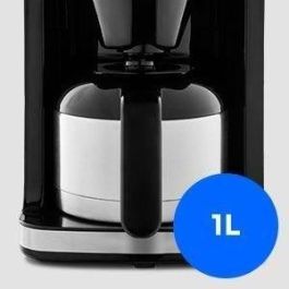 Medion MED4061275225969 Cafetera Digital con Molinillo Integrado y Filtro Aislado, 1000W, 1 Litro, Color Plateado