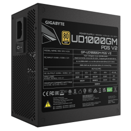 Gigabyte UD1000GM PG5 V2 Fuente de Alimentación 1000W, PCIe Gen 5.1, 80 PLUS Gold, Completamente Modular, ATX 3.1